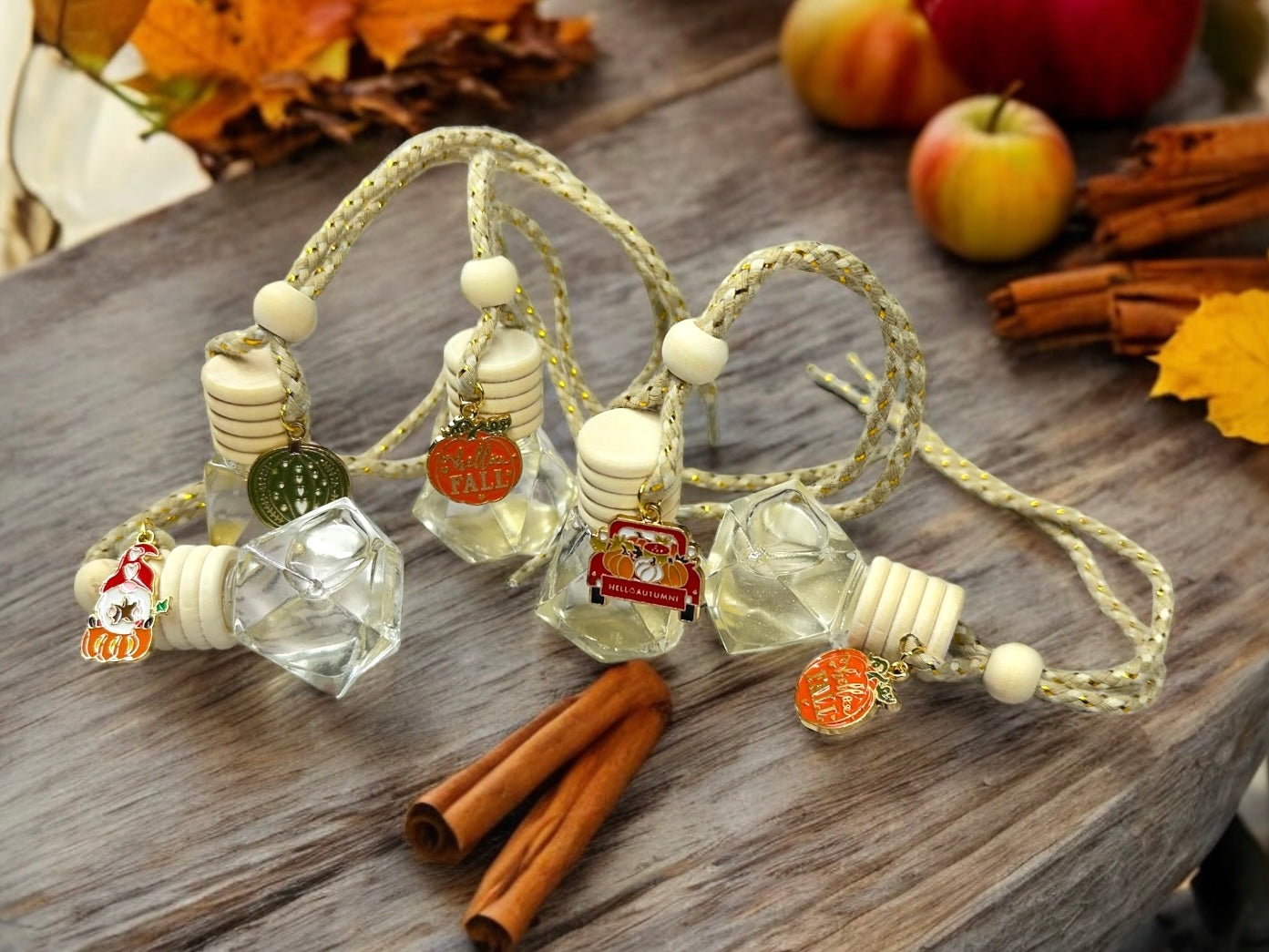 Fall Breeze Car Freshener, Handmade, Assorted Fall Charms