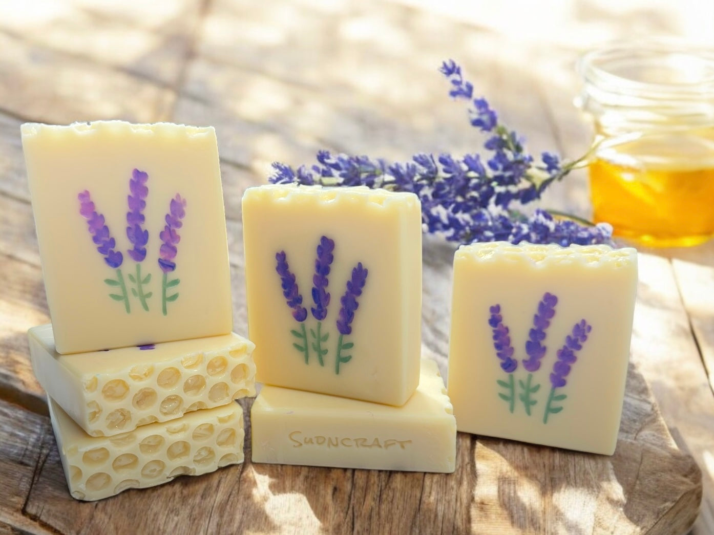 Lavender Woods & Honey Handcrafted Soap Bar