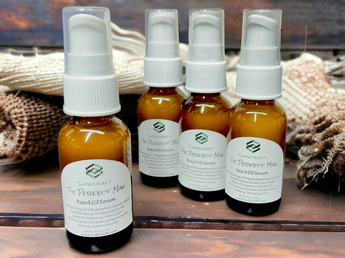 The Perfect Man Beard Oil Serum Sudncraft
