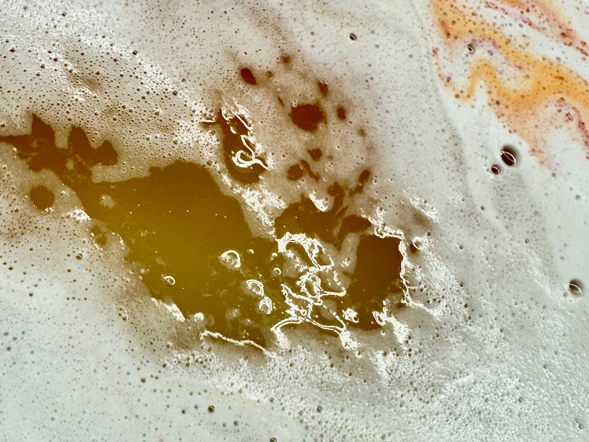 water from the Blast Off Rocket bath bomb