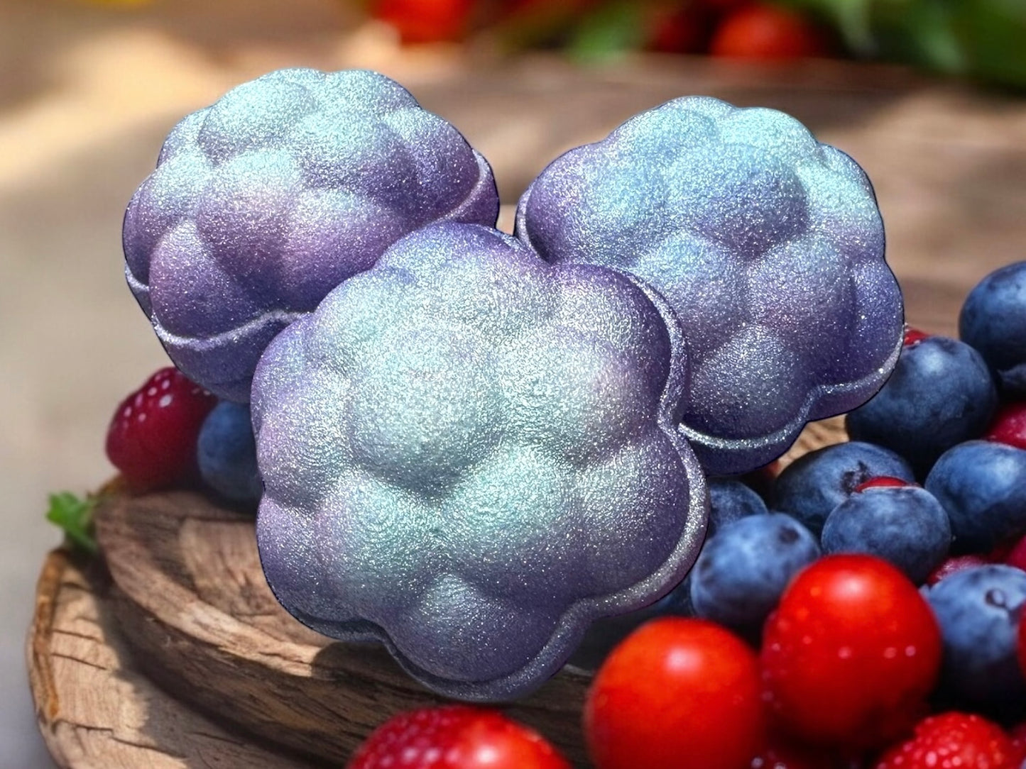 Bubble Berry Blast Bath Bomb with Hidden Colors Inside