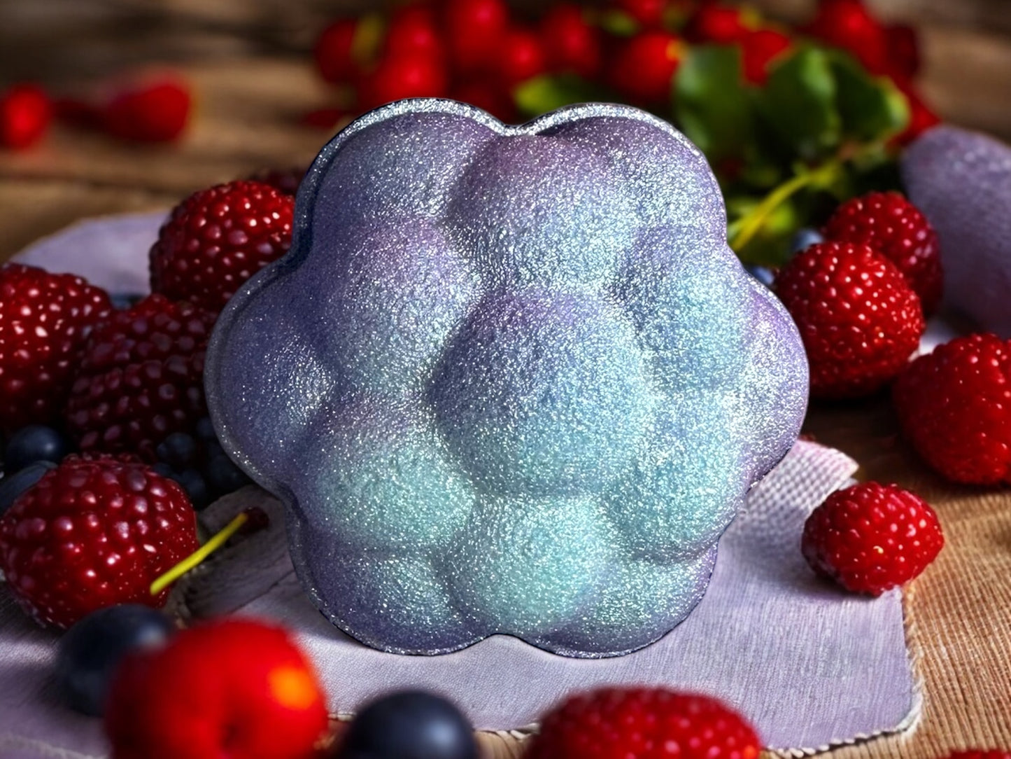 Bubble Berry Blast Bath Bomb with Hidden Colors Inside