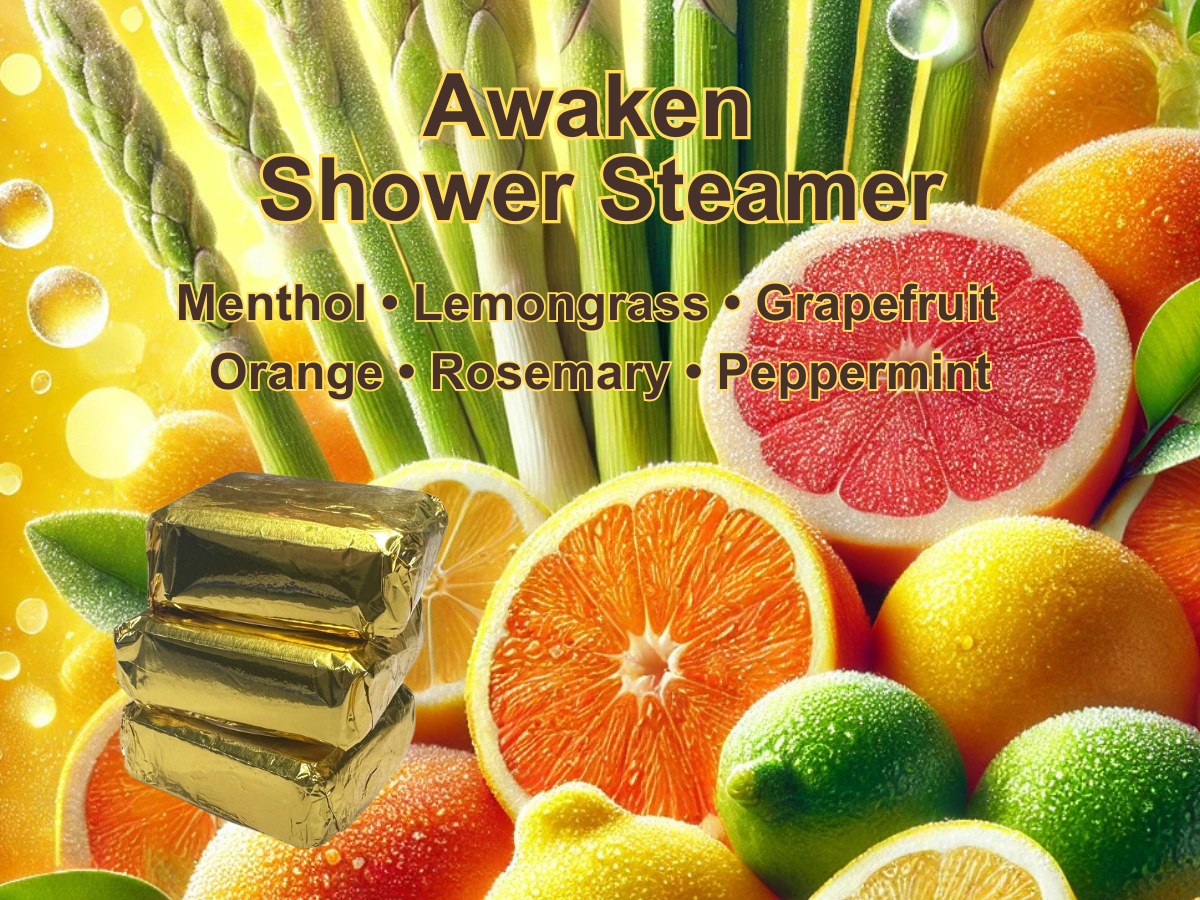 bright and refreshing featuring lemongrass, grapefruit, orange, and a frosty touch of mint!