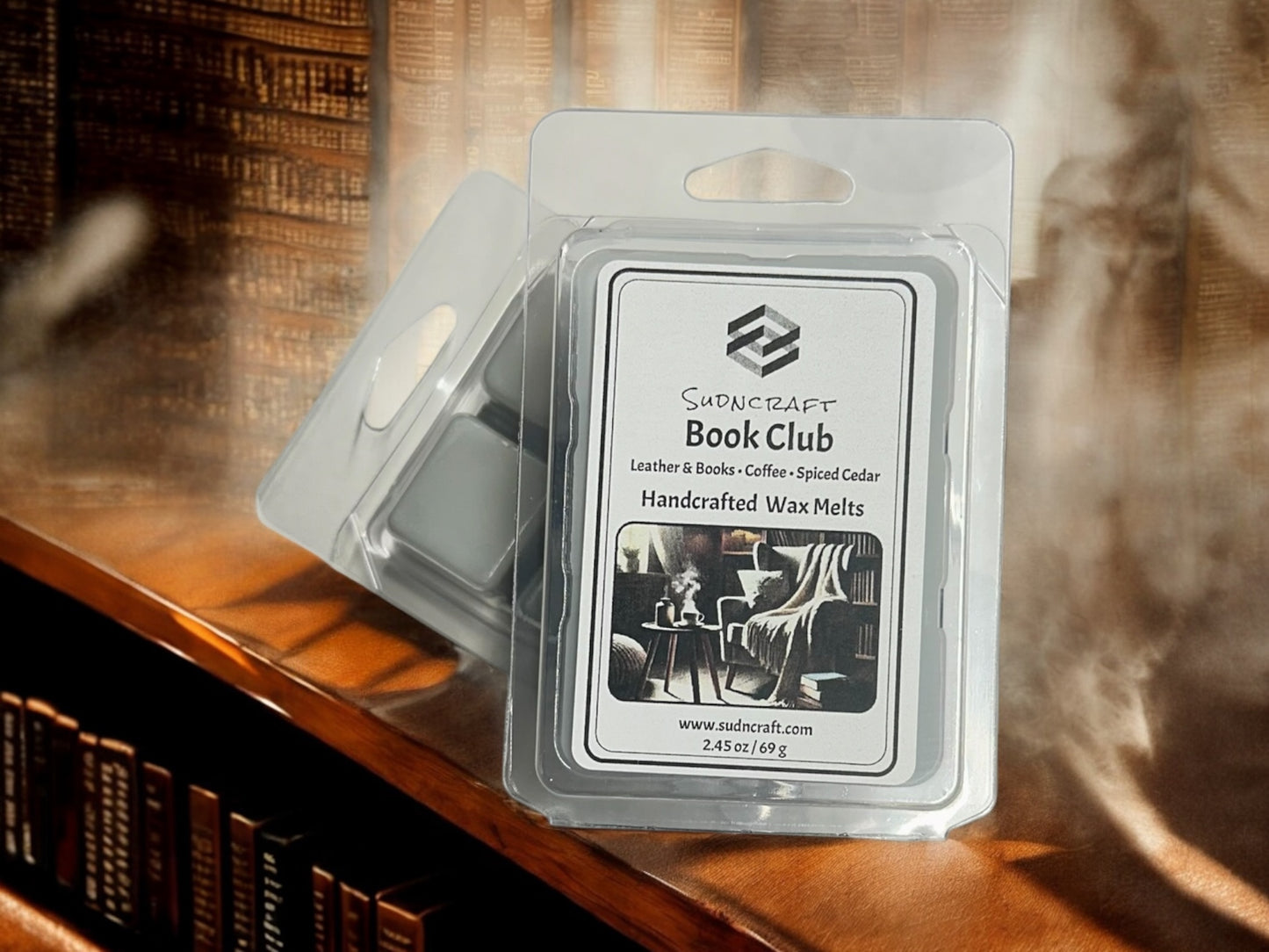 Best book-inspired wax melts with leather and spiced cedar