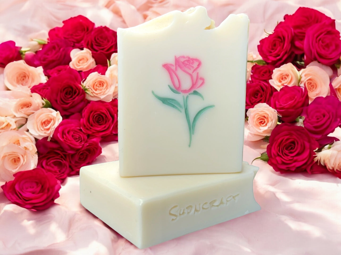 Fresh Rose Handcrafted Soap Bar – Floral, Phthalate-Free, and Skin-Loving