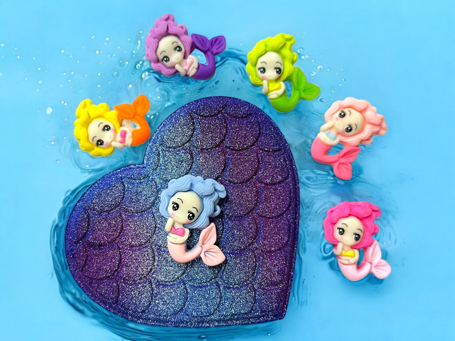 Each bath bomb includes a surprise mermaid figure toy insideāperfect for kids, mermaid fans, and anyone who loves a little mystery in their soak!