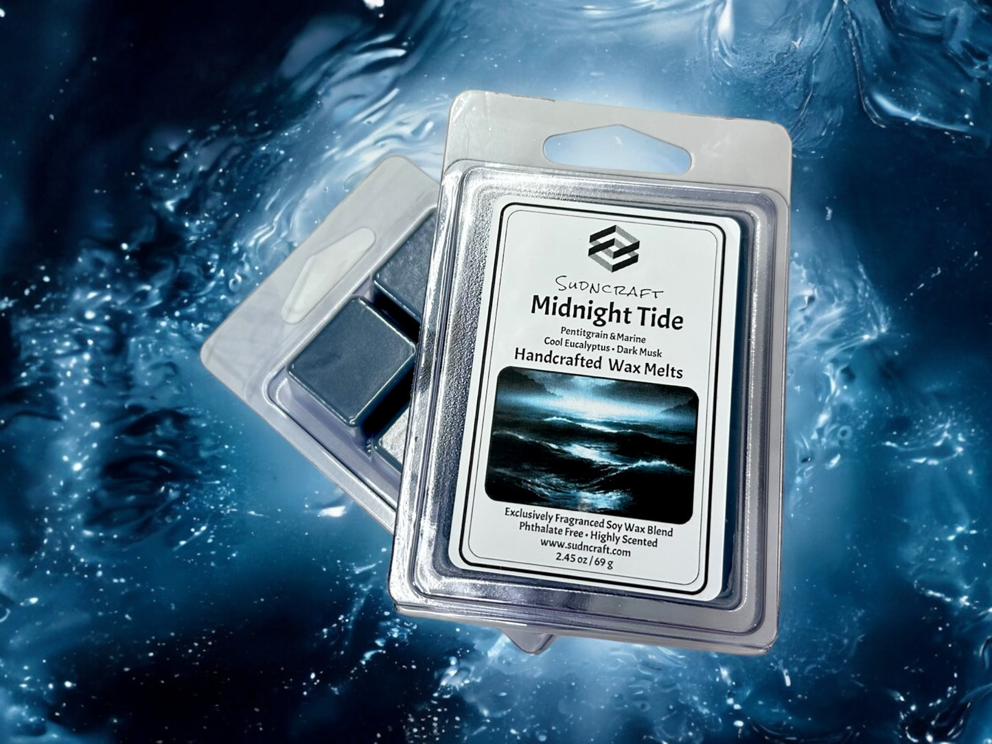 Black Sea inspired. A deep, tranquil blend of petitgrain & marine, cool eucalyptus, and dark musk for a mysterious ocean breeze