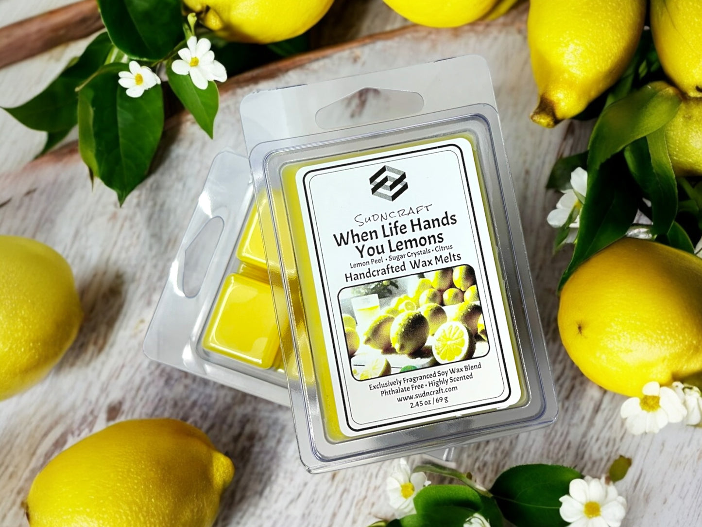 A zesty burst of lemon peel, sugar crystals, and sparkling citrus