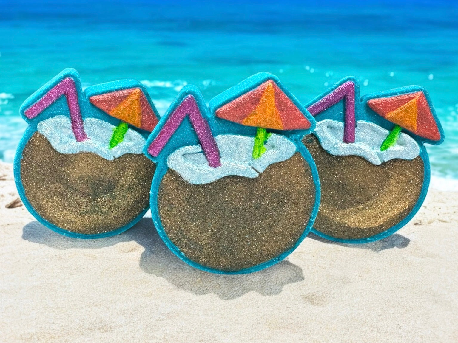 Perfect for vacation lovers, beachy gift baskets, summer birthdays, bachelorette favors, or just because you need a little island escape.