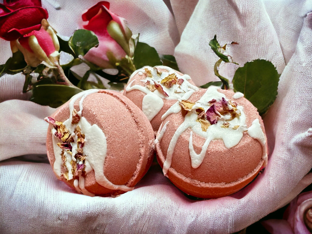 Coconut Milk Rose Bath Bomb