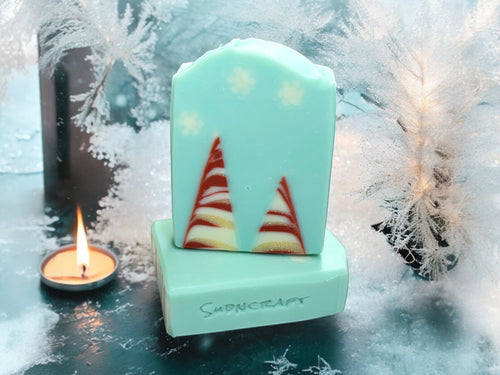 Peppermint soap bar for winter season