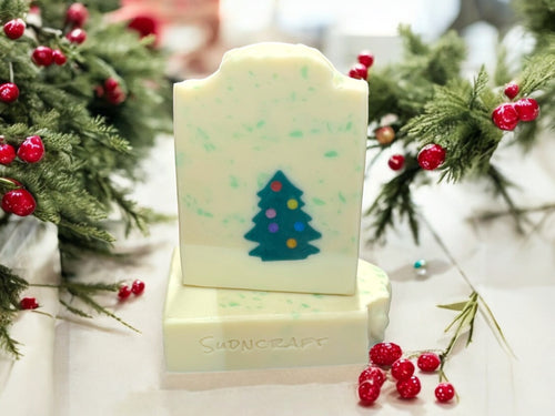 Winter Holiday Soap, handmade cold process soap bar for gifts