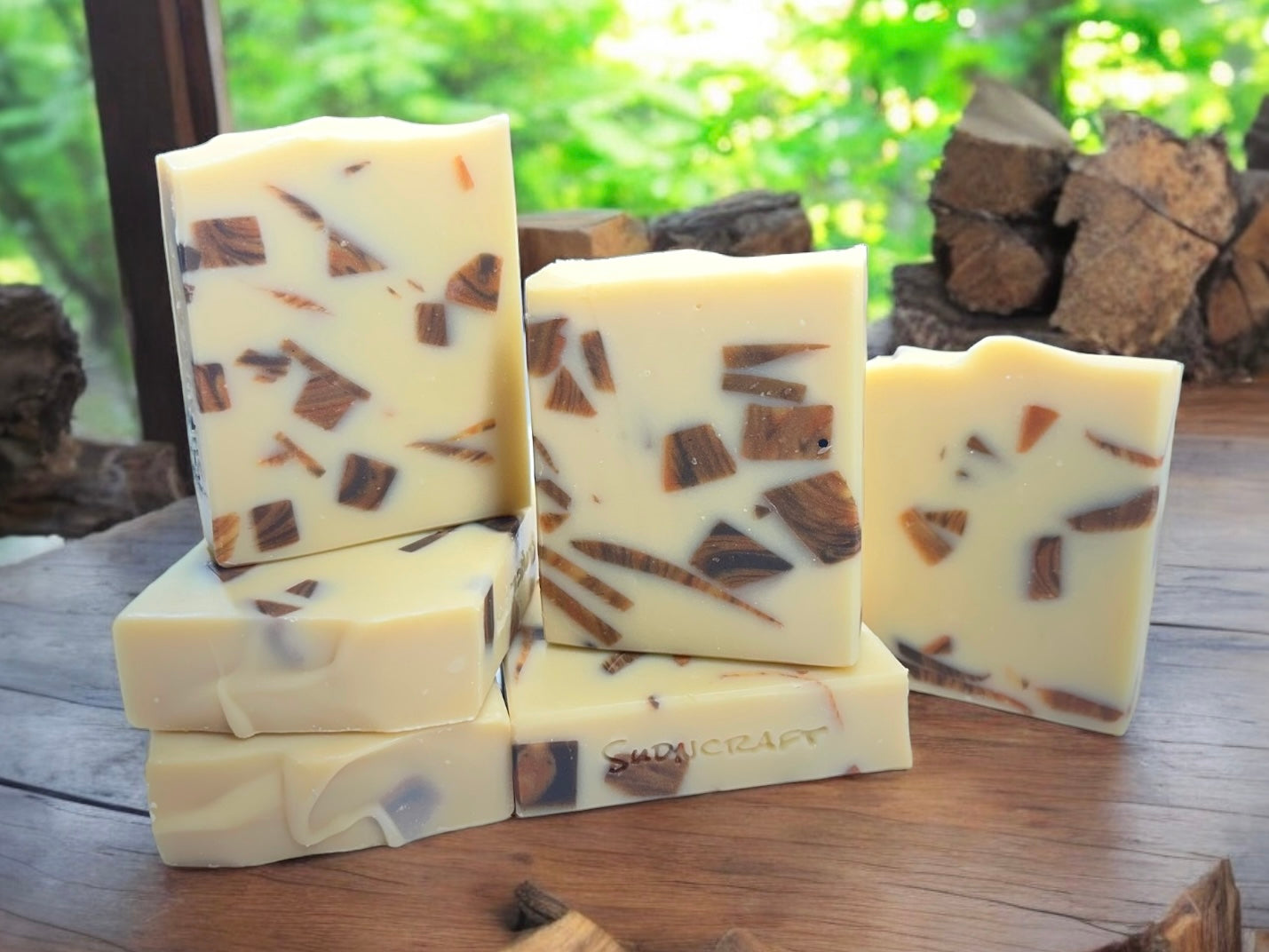 Cracking Birchwood Handcrafted Soap Bar