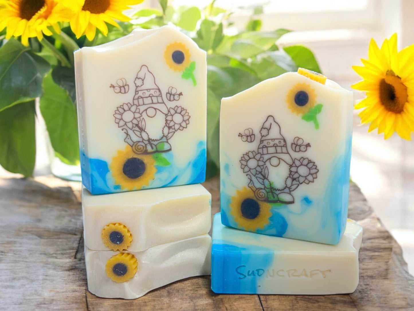 Sunflower Gnome Handcrafted Soap Bar