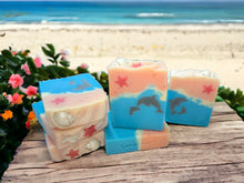 Load image into Gallery viewer, Dolphin Beach Handcrafted Soap Bar
