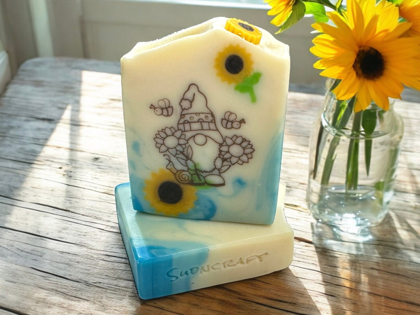 Sunflower Gnome Handcrafted Soap Bar