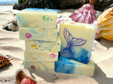 Load image into Gallery viewer, Mermaid Tales Handcrafted Soap Bar
