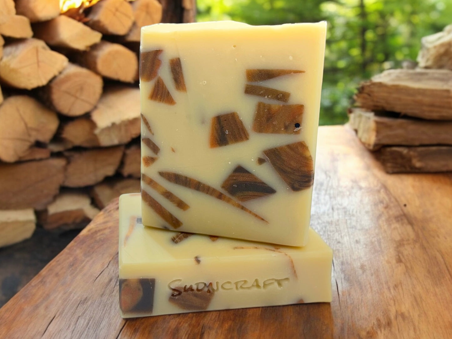 Cracking Birchwood Handcrafted Soap Bar