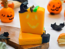 Load image into Gallery viewer, Glow in the Dark Jack O Lantern Handcrafted Soap Bar
