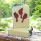 Winter Cardinal Bird Handmade Gift Soap