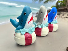 Load image into Gallery viewer, Shark Bath Bomb with Bubble Whip, Shark Finger Puppet
