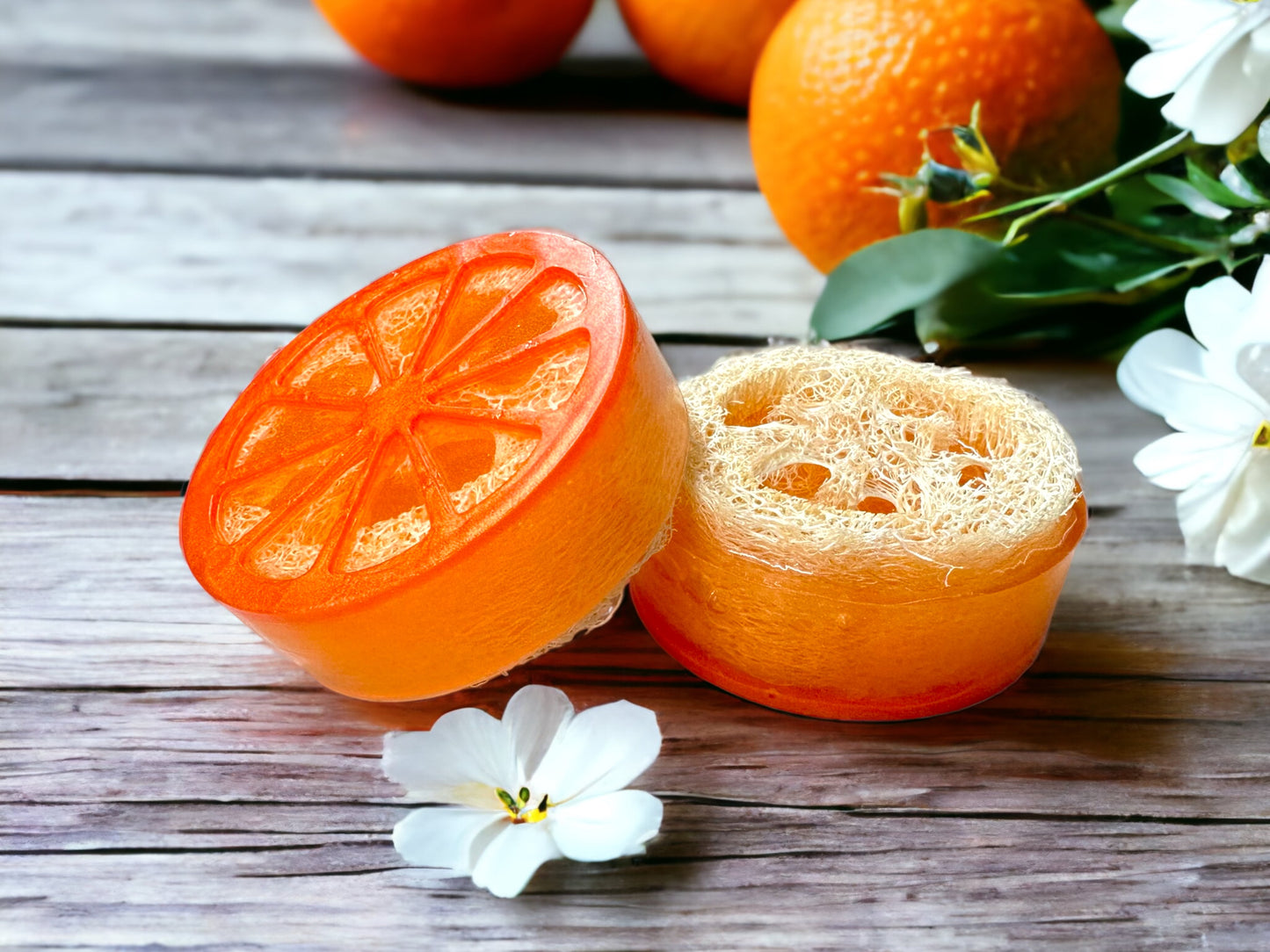 Orange Burst Glycerin Loofah Soap