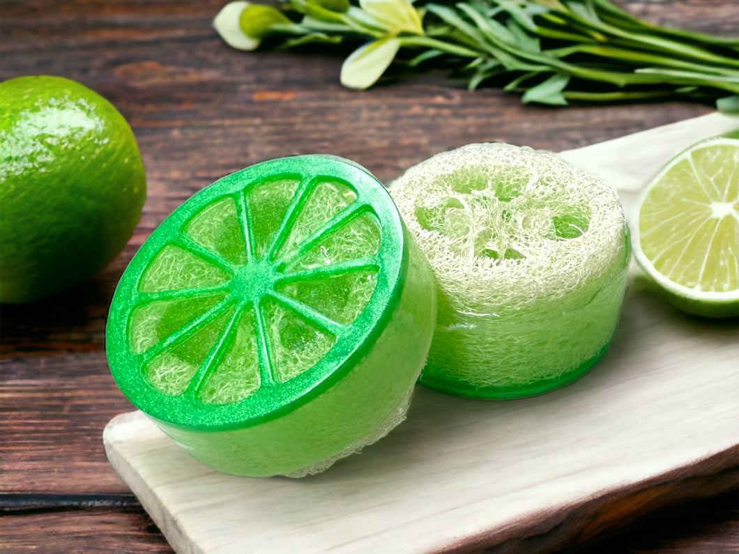 Lime Glycerin Loofah Soap