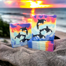 Load image into Gallery viewer, Orca Sunset Handcrafted Soap Bar
