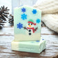 Snowman Soap Bar | Handcrafted Winter Soap | Fresh Snow Fragrance