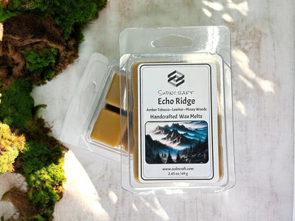 Warm tobacco, patchouli, and spice wax melts for men