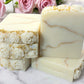 Rose Quartz Handcrafted Soap Bar – Bright Citrus & Rose Scent with Floral Musk