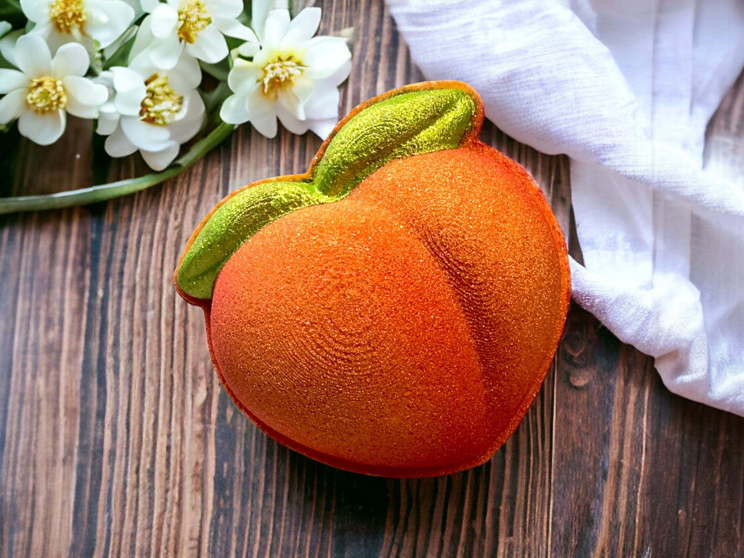 hand painted and handmade bath bomb