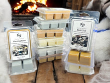 Load image into Gallery viewer, Fill your home with the comforting warmth of our Warm &amp; Cozy Wax Melt Collection! Each hand-poured soy wax melt is infused with phthalate-free fragrance oils, delivering a long-lasting scent throw that brings the inviting aromas of spiced pear, fresh coffee, rich vanilla, soft cashmere, and smoky woods into your space. Whether you’re curling up with a book, sipping a latte, or enjoying a chilly evening in, this collection creates the perfect cozy ambiance.
