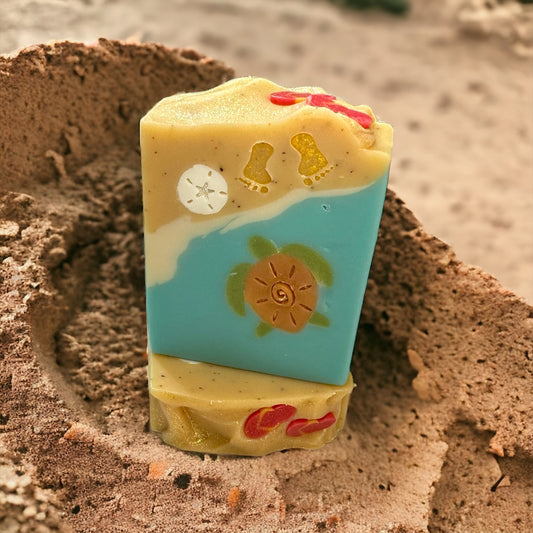 #SeaTurtleSoap
#BeachVibesBar
#TropicalSoap
#CoconutAndFloral
#HandcraftedSoap
#SmallBatchSudsy
#IslandInYourShower